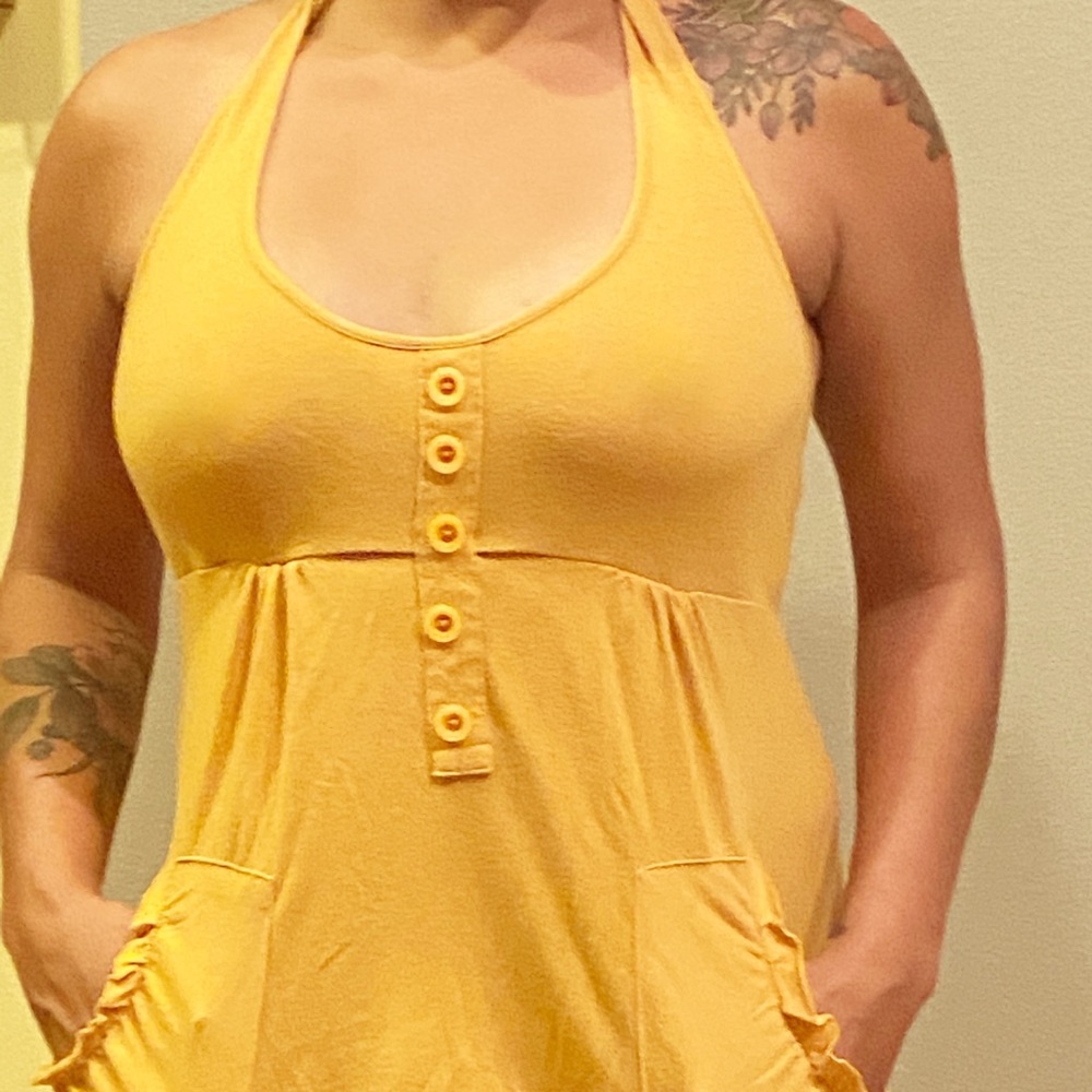 Yellow Halter Top - Picture 2 of 2